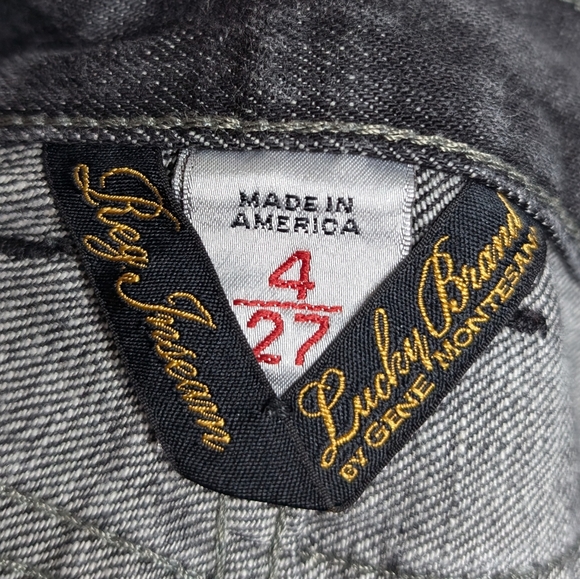 Lucky Brand Sweet Victory Jean Light Gray Bootcut Jeans Size 4/27 - Picture 15 of 16